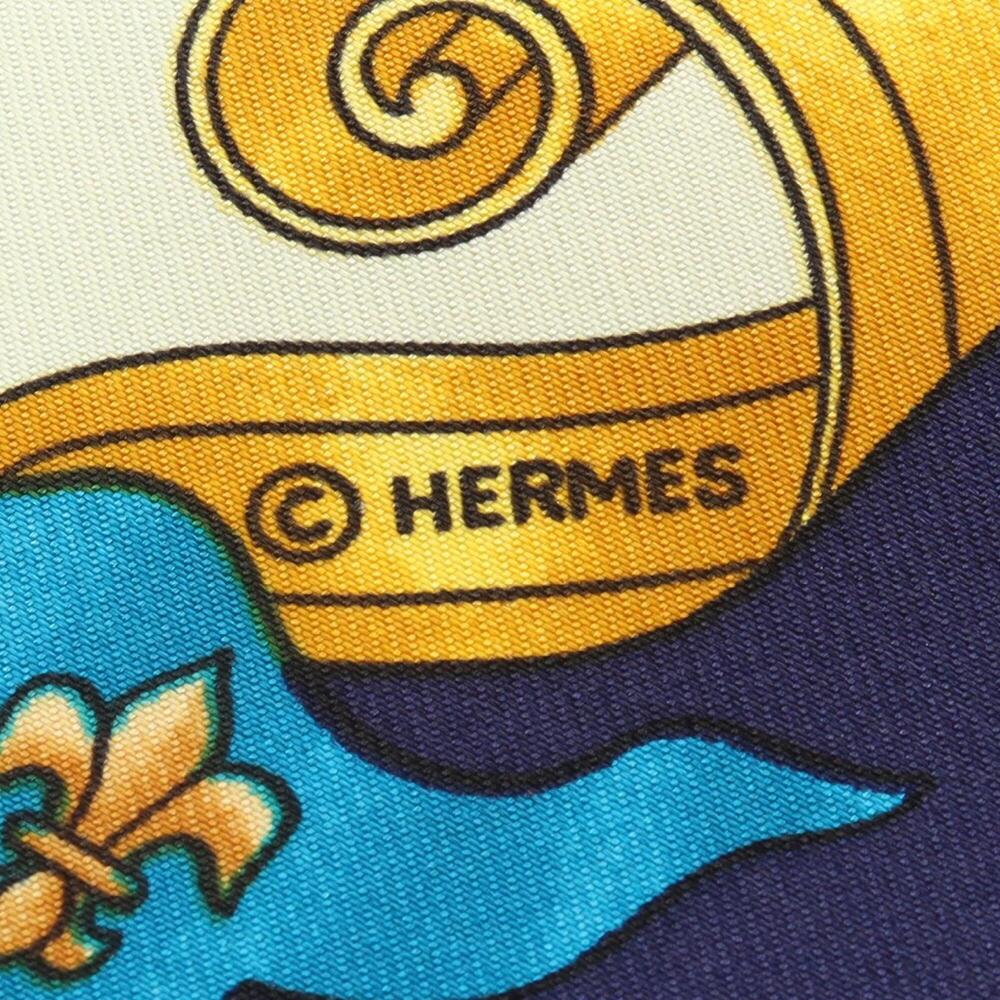 HERMES White Silk Scarf - Picture 2 of 6